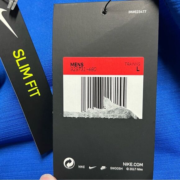 NWT Nike Therma Dri Fit Slim Fit Mock Neck Long Sleeve Shirt Large - Picture 7 of 11